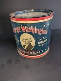 Vintage George Washington Cut Plug Tobacco Tin | eBay