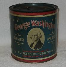OLD GEORGE WASHINGTON GREATEST AMERICAN CUT PLUG TIN | eBay
