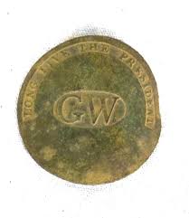 Sold at Auction: GEORGE WASHINGTON INAUGURAL BUTTON