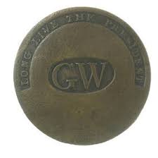 1789) George Washington Inaugural Brass Button