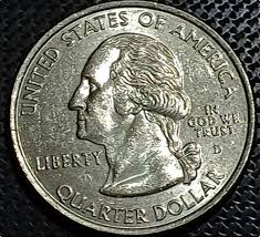 USA QUARTER DOLLAR COMMEMORATIVE COIN - IOWA - A one-room schoolhouse with a teacher and students planting