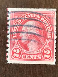 RARE Red George Washington 2 Cents Stamp with 2 ...