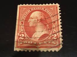 US Postage Stamp George Washington Two Cent 2¢ Red Stamp ...