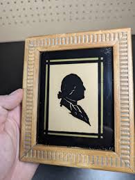Antique George Washington Silhouette Framed Original ...
