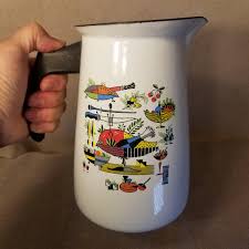 Mid Century Modern Enamelware Coffee Pot Georges Briard Kaj ...