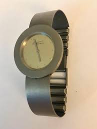 Eduardo Milieris Brushed Metal Two Tone Watch | Chairish