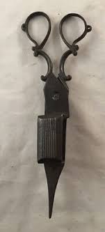 ANTIQUE PRIMITIVE WROUGHT IRON BLACKSMITH MADE CANDLE ...