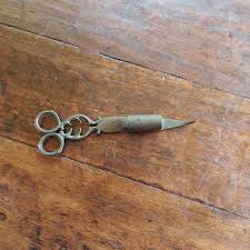 Vintage Mouchette Antique/pair of Scissors/candle ...