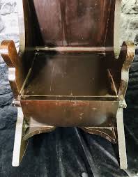 Vintage Wooden 33” Child Doll Rocking Chair Display | eBay