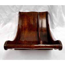 Antique 1800s Mahogany Cheese Coaster | Chairish