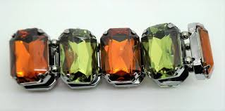 ollivine & brown color acrylic stone fashion jewelry stretch bracelet lot | eBay