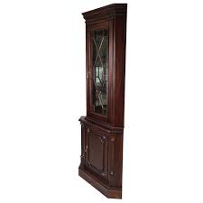 Solid Mahogany Wood Corner Cabinet Antique Reproduction ...