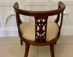 Antique Edwardian Quality Mahogany Inlaid Tub Chair - Etsy