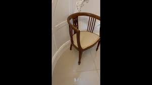 Antique Edwardian Quality Mahogany Inlaid Tub Chair For Sale at 1stDibs