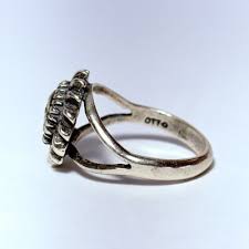 OTTO Sterling Silver Smiling Sun Split Shank Size 7 Ring 4.1 ...