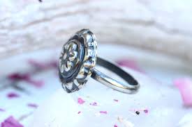 Silver Statement Ring Silver Flower Ring Silver Silver ...