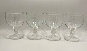 4 Vintage Georgian Rummer Glasses 16oz Beer Goblet Stemmed ...