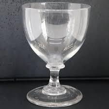 Two English Georgian Clear Glass Rummer Drinking Glasses ...