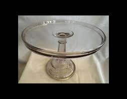 Antique 10.25" EAPG Glass Bakery Pedestal Cake Stand C1880's ...