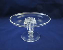 Vintage 30s Steuben Crystal Small Pedestal Tazza Comport ...