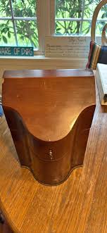 English George III Walnut Cutlery Knife Box- Vintage