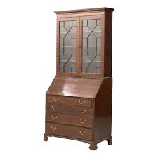Mahogany Bureau Bookcase, 1780s | Chairish