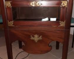 Mahogany Tray Top Cupboard/ Georgian Nightstand Antic Style ...