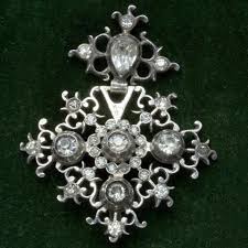 Georgian Silver and Paste Pendant - LAELIUS Antiques