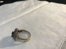 Vintage Sterling Silver 925 CNA Genuine Marquise Ruby Red ...