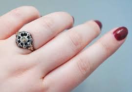 Georgian Rose Cut Diamond Gold and Silver Ring// Antique ...