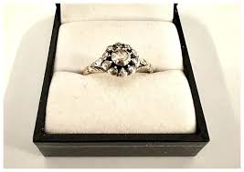 Antique Rose Cut Diamond Ring. For Sale at Ruby Lane