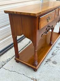 Baker Furniture Georgian Carved 2 Tier Inlaid Walnut ...