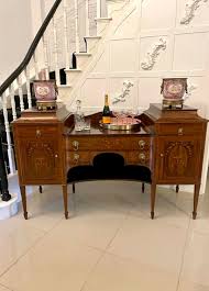 Fine Quality Antique 19th Century Mahogany Inlaid Marquetry ...