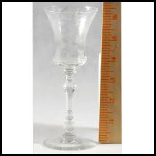 Cambridge Glass--Rose Point Wine. For Sale at Ruby Lane