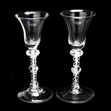 Six Georgian Cotton and Air Twist Glass Stems (Lot 545 - July Estate AuctionJul 13, 2023, 9:00am)