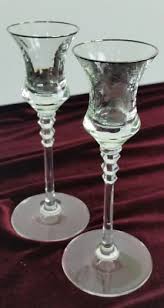 Set of 2 SILVER RIM MIKASA Lead Crystal Austria SONATA Glasses | eBay