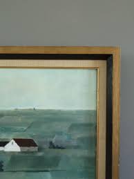 Vintage Mid Century Modern Original Landscape Oil Painting ...