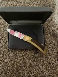 GERBER SPORTSMAN 97223 PG&E AWARD KNIFE 10K GOLD EMBLEM WITH ...