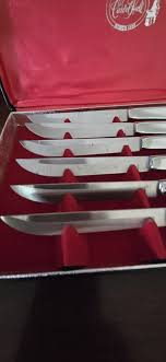 6 Mid Century VTG Carvel Hall Stainless Steel Steak Knives ...