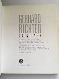 GERHARD RICHTER: PAINTINGS HARDCOVER 1988 ART | eBay