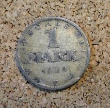1924 E GERMAN WEIMAR REPUBLIC 1 MARK ~ .500 SILVER COIN | eBay