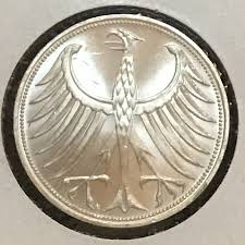 Germany 5 Mark Silver KM 112.1 Wonder Gem 1973 F | eBay