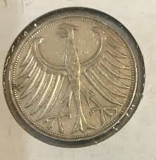 1951 F Germany Large Silver 5 marks | eBay