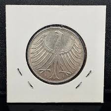 1974-D Germany Federal Republic 5 Mark 0.625 Silver Coin KM ...
