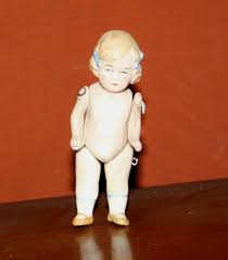 Antique Dollhouse doll all bisque Doll German 1880-1900 size ...