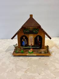 Vintage German Weather House Real Wood Made in Western Germany - Etsy