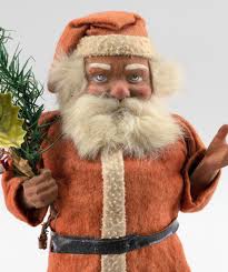 Lot - GERMAN COMPOSITION SANTA CLAUS CANDY CONTAINER 20th Century Height 13”.