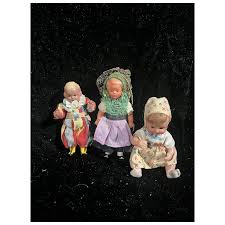 Lot Of 3 Small Vintage Celluloid Dolls. For Sale at Ruby Lane