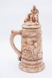 Vintage 1976 Beer Stein Mug With Lid, Beer Ceramic Jar, 3D ...