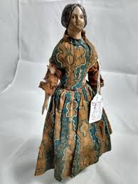 Antique 10" German Milliner's Model Papier Mache Doll All Original c1840 | eBay Australia